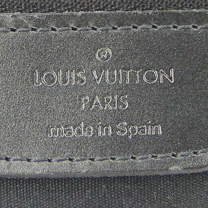 Borsa Stockton in pelle monogram blu - Detail D3
