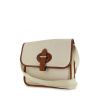 Hermes handbag in beige canvas and brown leather - 00pp thumbnail