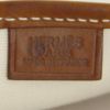Hermes handbag in beige canvas and brown leather - Detail D3 thumbnail