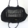 Shopping bag in pelle intrecciata nera - Detail D2 thumbnail