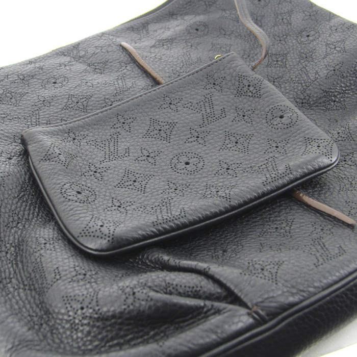 Borsa Louis Vuitton in pelle Mahina nera - Detail D5