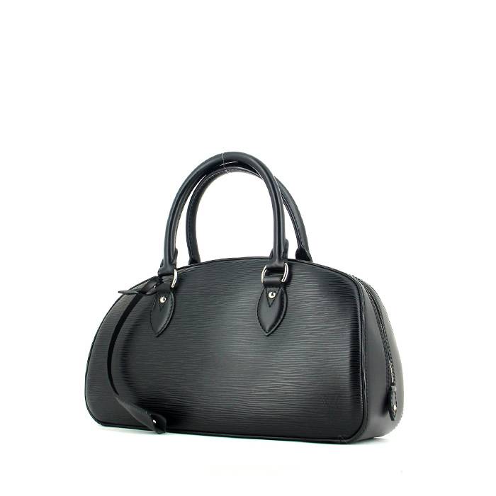 Borsa da viaggio Louis Vuitton Keepall 50 cm in pelle Epi nera e pelle  liscia bianca