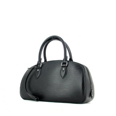 Pre-owned Louis Vuitton Jasmin Leather Bowling Bag In Black