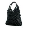 Lanvin handbag in black canvas and black leather - 00pp thumbnail