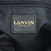 Lanvin handbag in black canvas and black leather - Detail D3 thumbnail