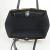 Fendi shopping bag in black leather - Detail D2 thumbnail