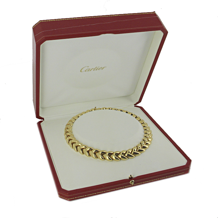 Collar época años 90 Cartier en oro amarillo - Detail D2