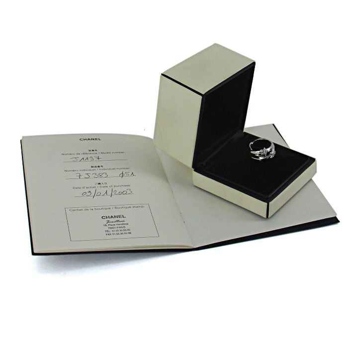 Chanel Géode ring in white gold and diamonds - Detail D2