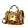 Balenciaga Town handbag in golden brown leather - 00pp thumbnail