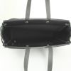 Hermes Herbag shopping bag in black canvas and black leather - Detail D2 thumbnail