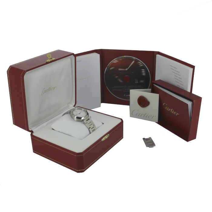 Cartier Pasha watch in stainless steel Ref:  2324 Circa  2000 - Detail D2