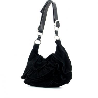 Bolso de mano Saint Laurent en ante negro