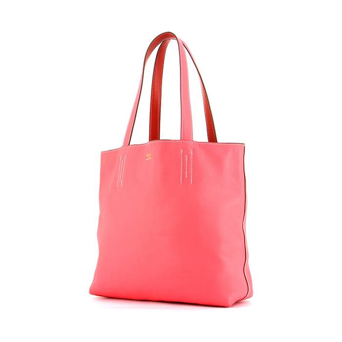 Hermes Red Clemence Leather Double Sens 36 Bag