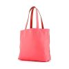 Shopping bag Hermes Double Sens modello medio in pelle di vitello Sikkim rosa e rosso - 00pp thumbnail
