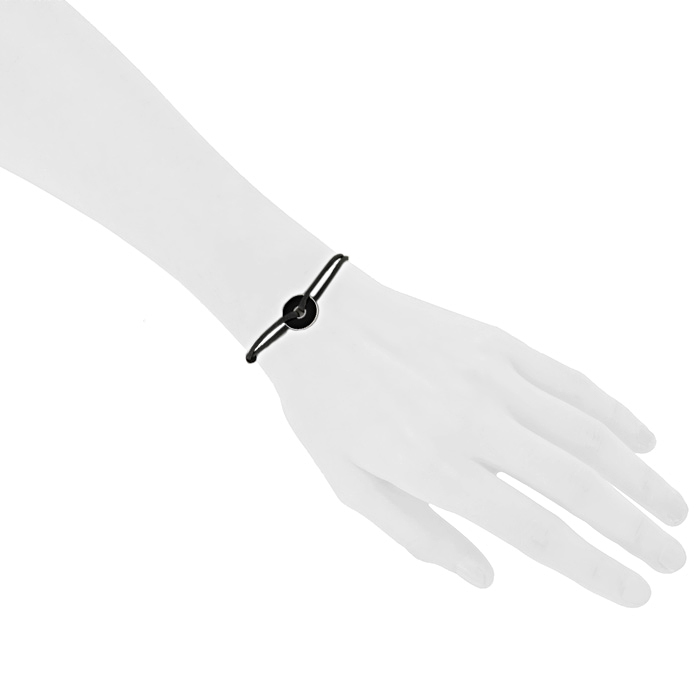 Bracciale Dinh Van Pi Chinois in argento e smalto nero - Detail D1