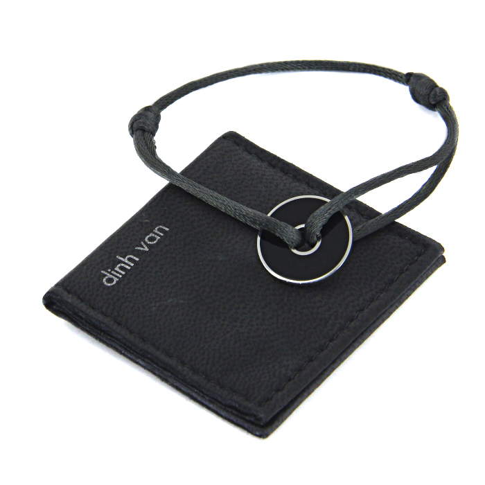 Bracelet Dinh Van Pi Chinois en argent et émail noir