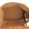 Louis Vuitton Cruiser travel bag in ebene damier canvas and natural leather - Detail D2 thumbnail