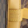Sac de voyage Louis Vuitton Cruiser en toile damier ébène et cuir naturel - Detail D5 thumbnail
