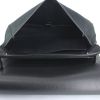 Hermes shoulder bag in black canvas and black leather - Detail D2 thumbnail