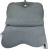 Hermes shoulder bag in black canvas and black leather - Detail D3 thumbnail