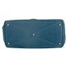 Hermes Victoria II travel bag in blue jean leather taurillon clémence - Detail D4 thumbnail