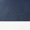Billetera Bottega Veneta en cuero trenzado azul marino - Detail D2 thumbnail
