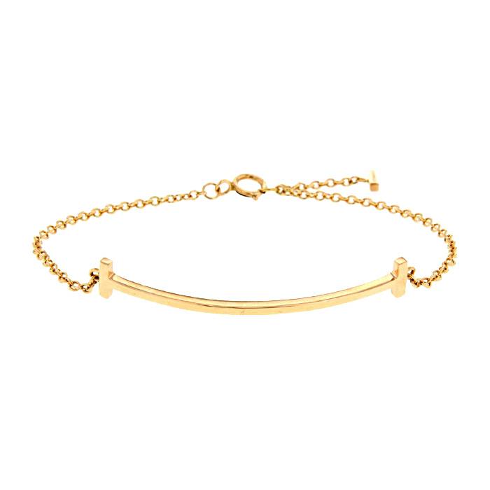 Shop Tiffany & Co Tiffany T 2018 Cruise Bangles 18K Gold Elegant Style  Bracelets (TIFFANY T NARROW WIRE BRACELET) by Starkrade | BUYMA