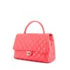 Bolso de mano Chanel Timeless en cuero acolchado rosa - 00pp thumbnail