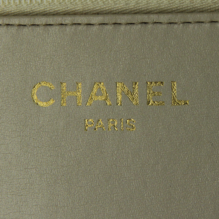 Borsa a spalla in pelle trapuntata beige - Detail D3