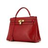 Hermes Kelly 32 cm handbag in red Ardenne leather - 00pp thumbnail