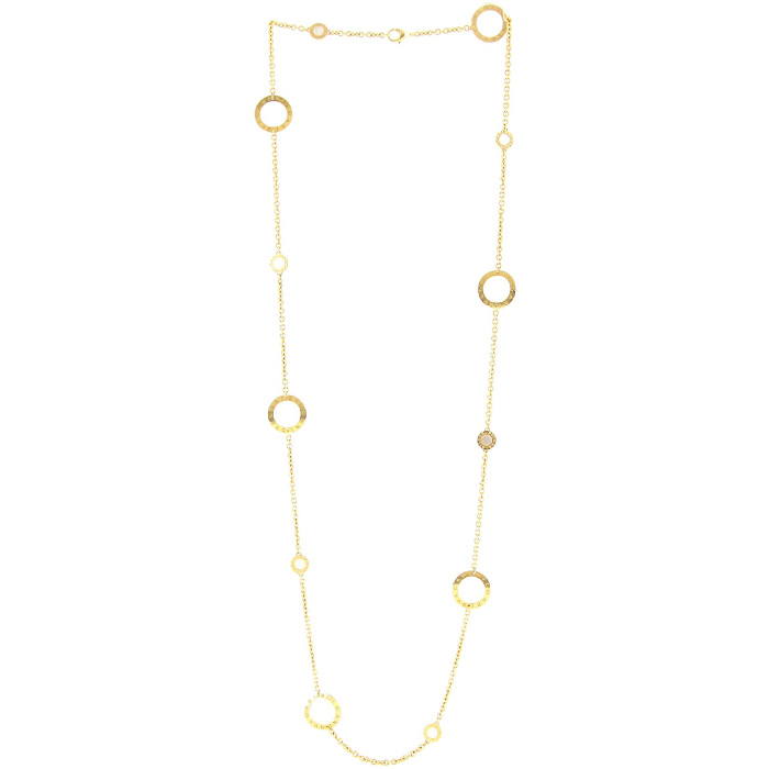 Collana lunga Bulgari Bulgari Bulgari modello grande in oro rosa e madreperla bianca - Detail D2