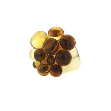 Anello Pomellato Mora in oro giallo e quarzo citrino