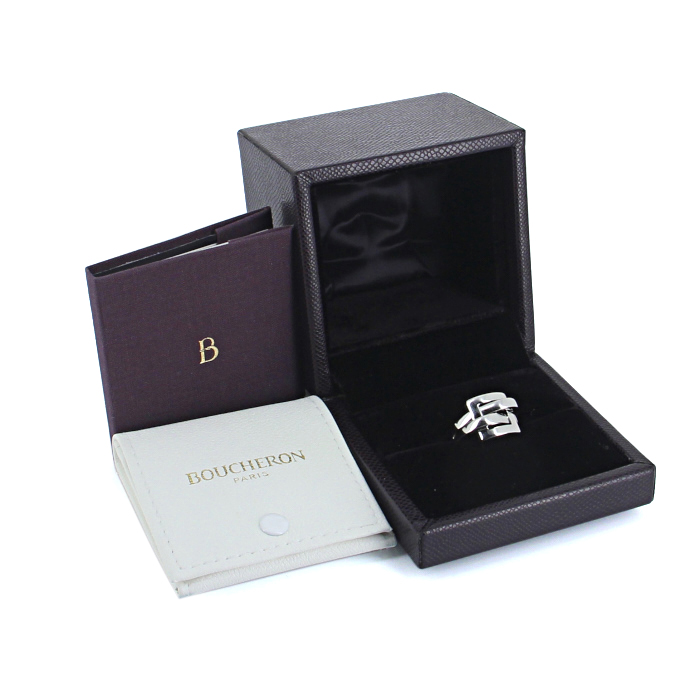 Anello Boucheron Déchainé in oro bianco - Detail D2