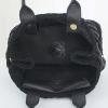 Loewe handbag in suede and black braided leather - Detail D2 thumbnail