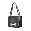 Hermes Hermes Constance handbag in navy blue box leather - 00pp thumbnail