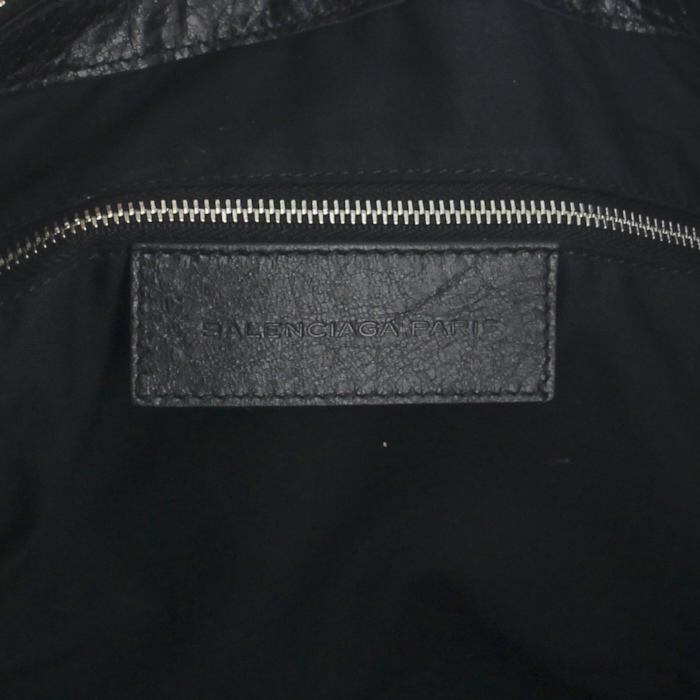 Balenciaga Work handbag in black leather - Detail D3