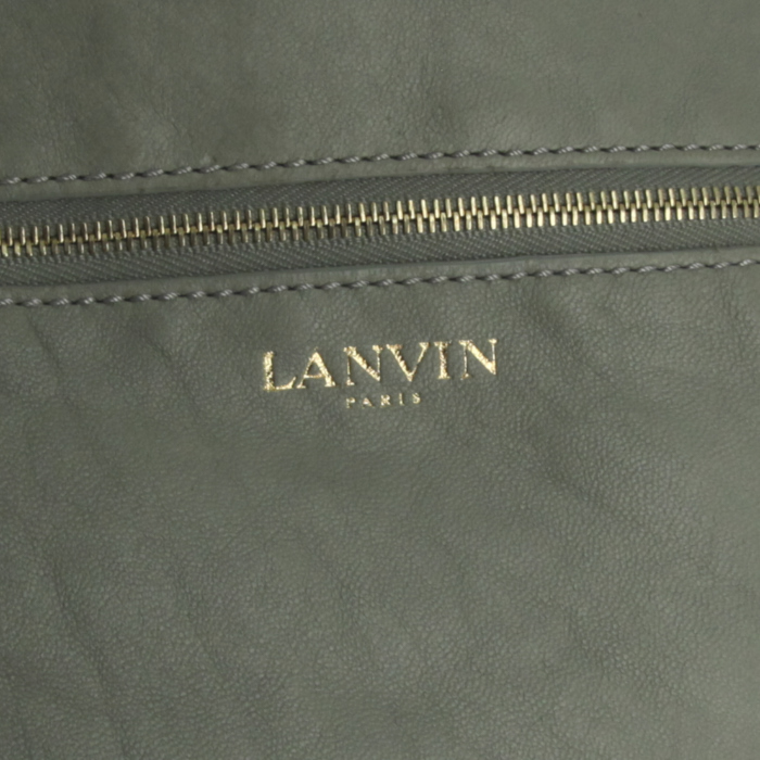 Lanvin Carry Me shopping bag in beige leather - Detail D4