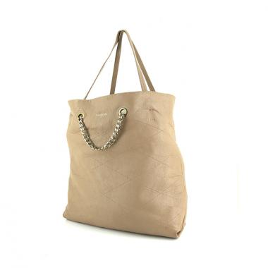 Bolso Cabás Lanvin Carry Me en cuero beige