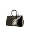 Bolso de mano Louis Vuitton en charol Monogram negro y charol color burdeos - 00pp thumbnail
