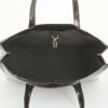 Louis Vuitton handbag in black monogram patent leather and burgundy patent leather - Detail D2 thumbnail