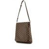Bolso para llevar al hombro Louis Vuitton Musette en lona a cuadros revestida marrón y cuero marrón - 00pp thumbnail
