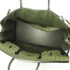 Hermes Birkin 40 cm handbag in green ostrich leather - Detail D2 thumbnail