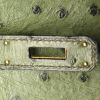 Hermes Birkin 40 cm handbag in green ostrich leather - Detail D4 thumbnail