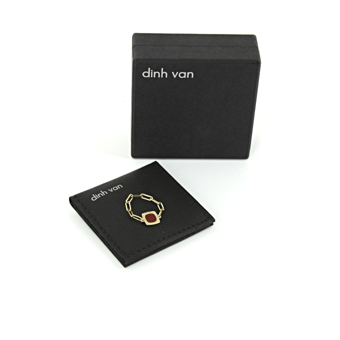 Bague Dinh Van Impressions en or jaune et cornaline - Detail D2