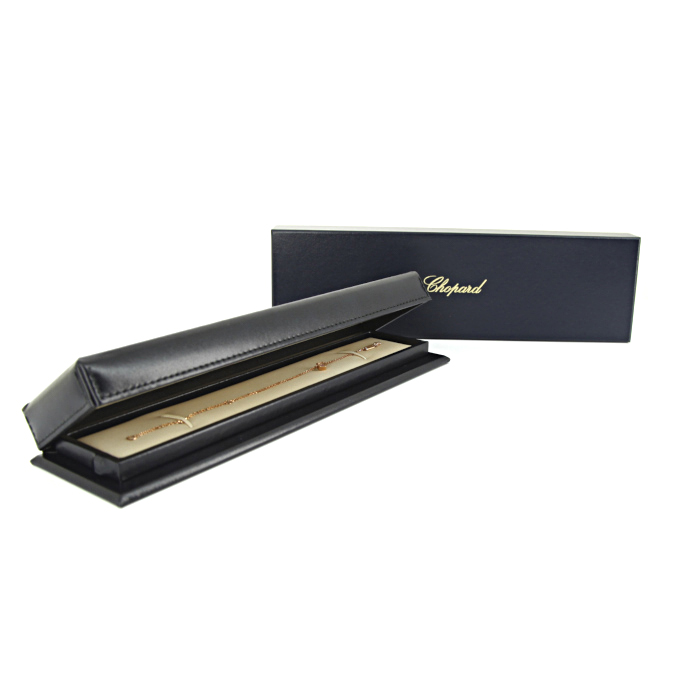 Chopard Happy Diamonds bracelet in pink gold and sapphire