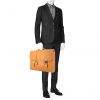 Hermès Sac à dépêches briefcase in natural leather - Detail D1 thumbnail