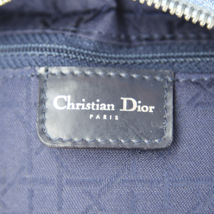 Sac à main Dior Lady Dior en toile denim - Detail D4