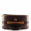 Louis Vuitton Pegase 65 soft suitcase in monogram canvas and natural leather - Detail D4 thumbnail