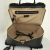 Prada 24 hours bag in black leather and black synthetic furr - Detail D2 thumbnail