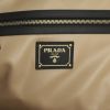 Prada 24 hours bag in black leather and black synthetic furr - Detail D3 thumbnail